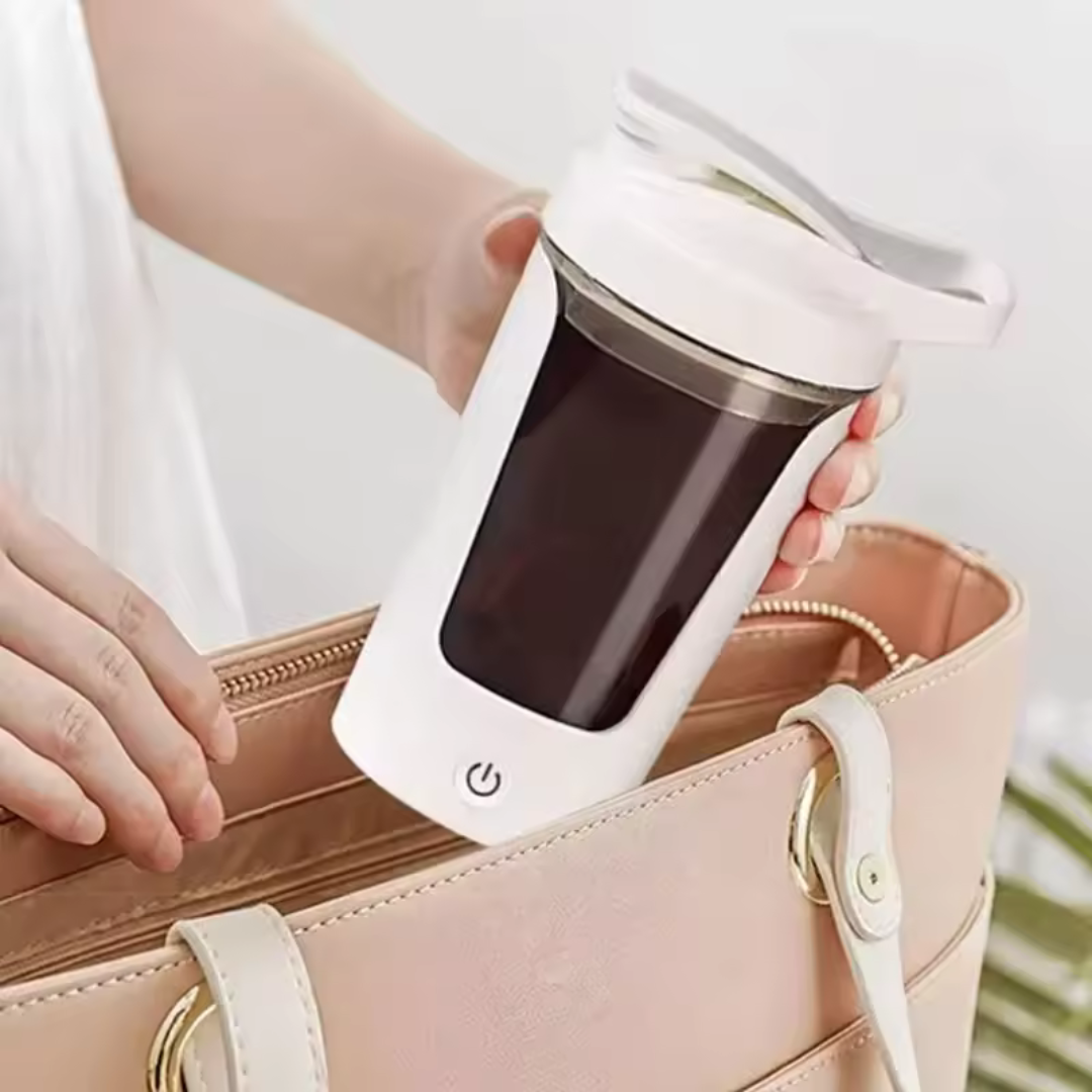 Vaso Mezclador Eléctrico Portátil Recargable por USB – Batidor de Proteína y Shaker
